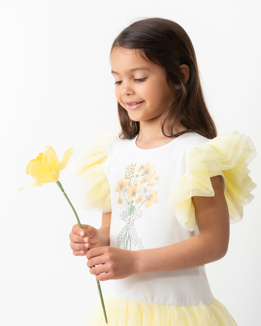 Caramelo Kids, 2 piece legging outfits, Caramelo Kids - Lemon and white 2 piece legging outfit