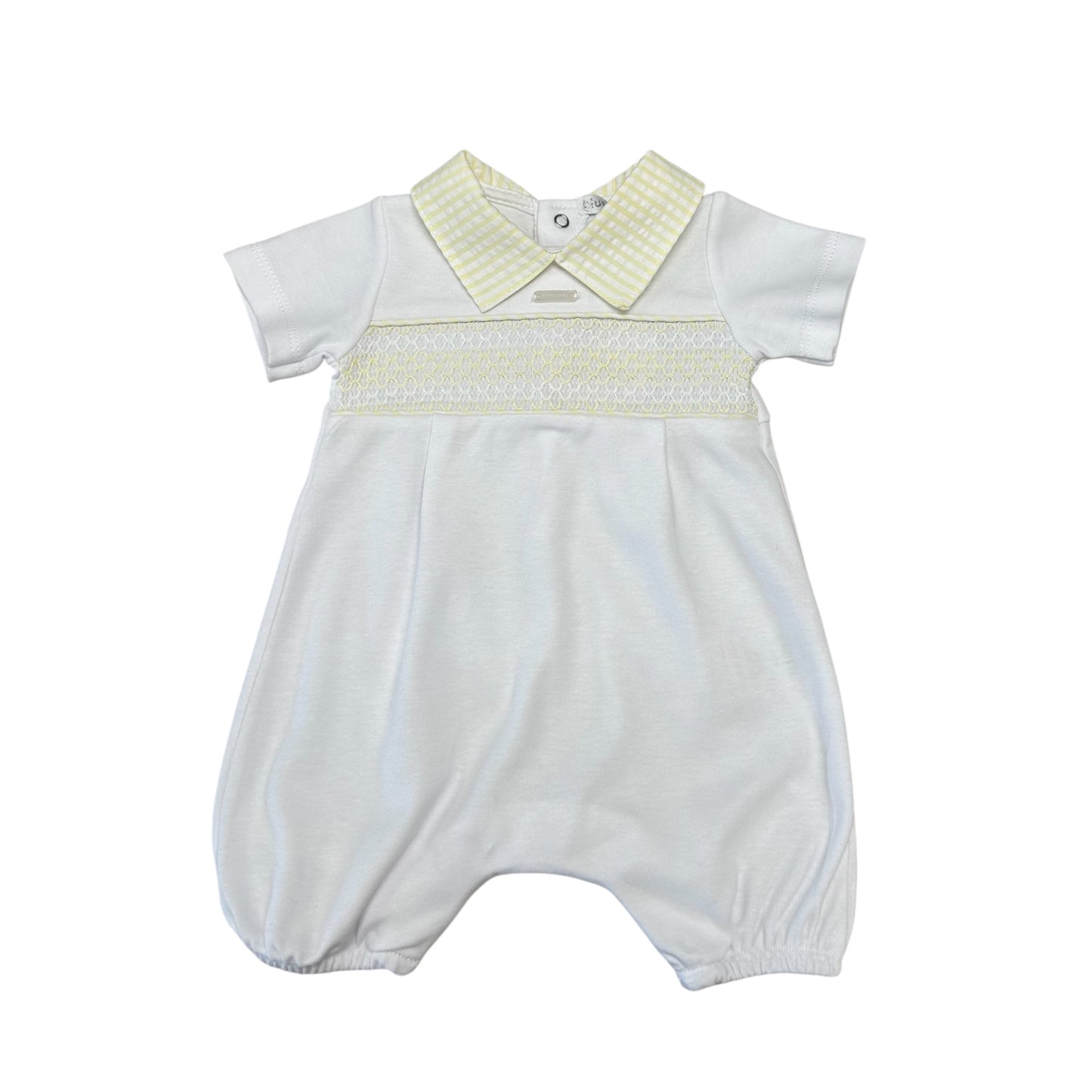 blues baby - Romper, white with lemon