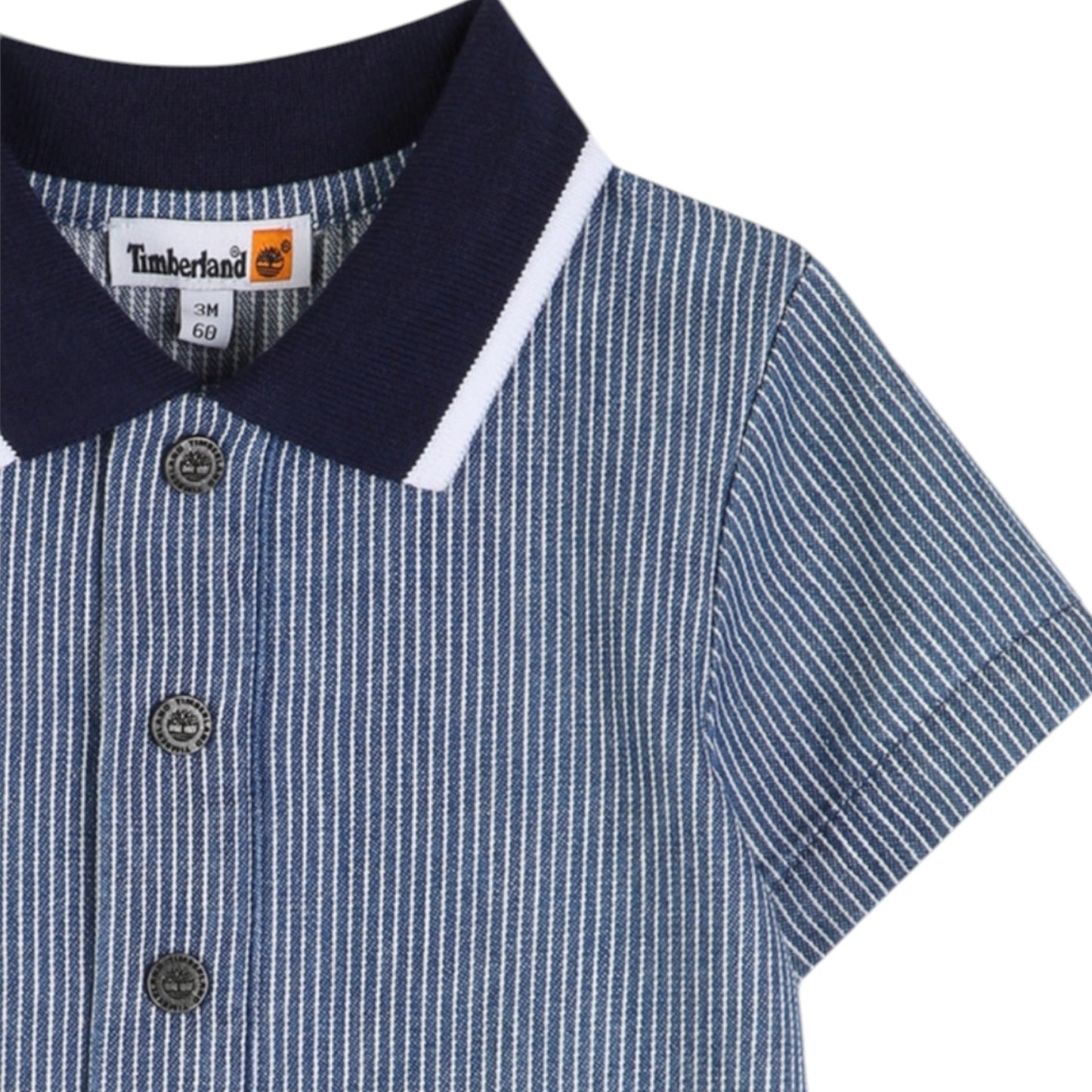 Timberland - Navy denim stripe romper