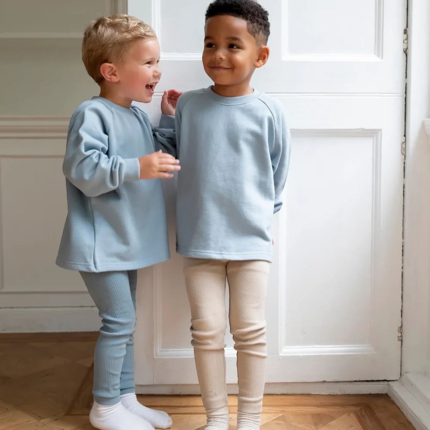 Little Prince & Sister, Sweatshirt, Little Prince & Sister - Sweatshirt, cornflower blue
