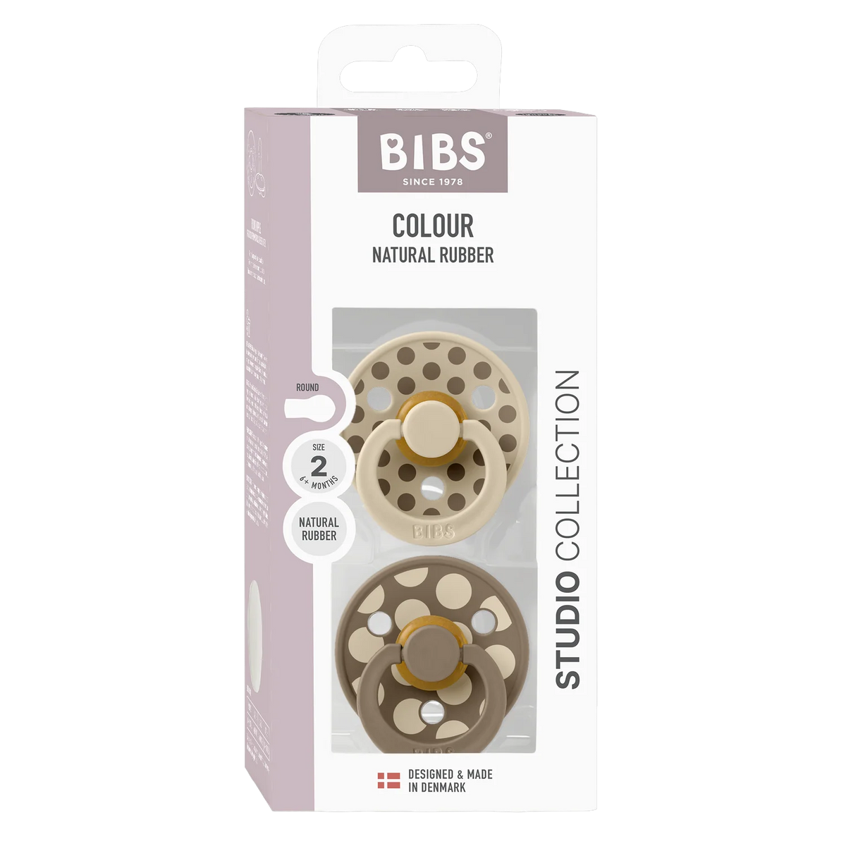 Bibs - Vanilla / dark oak mix 2pk dummies