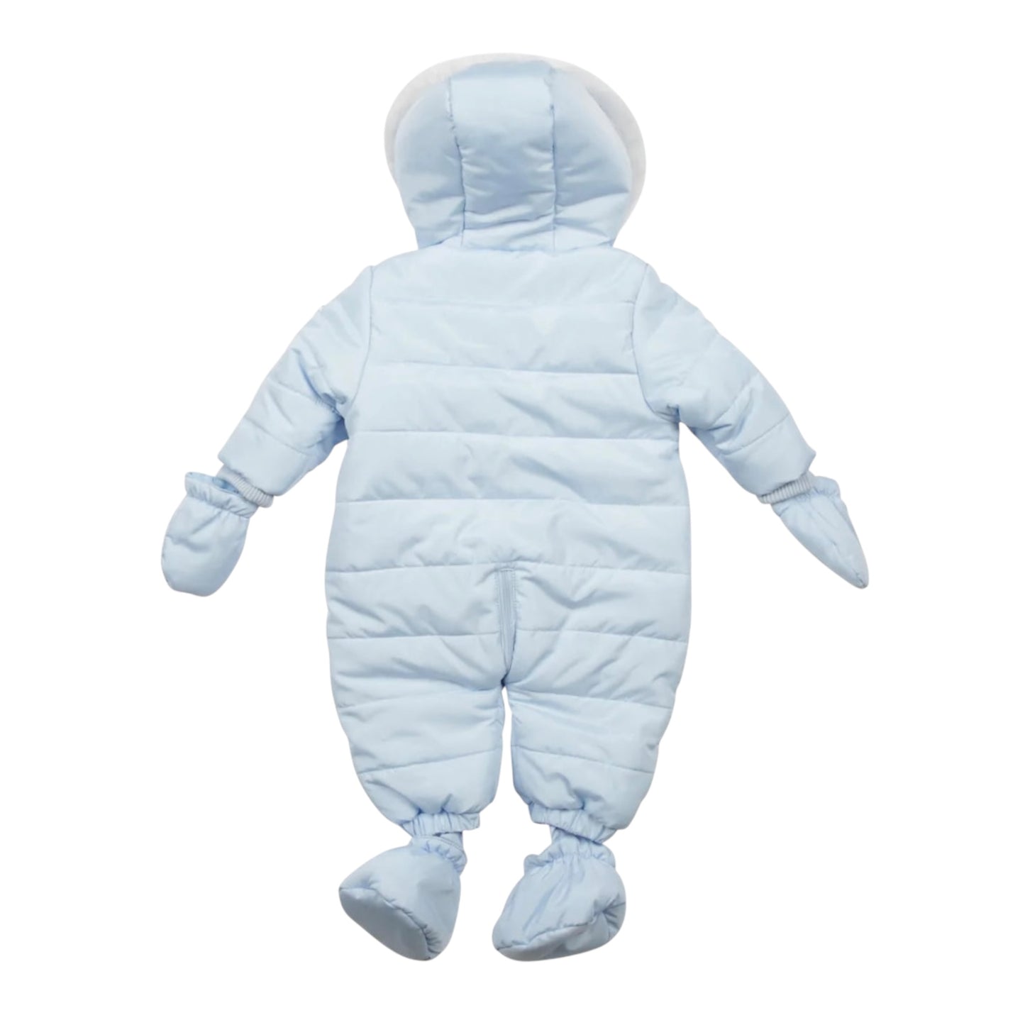 Mintini - light blue snowsuit, 6m only