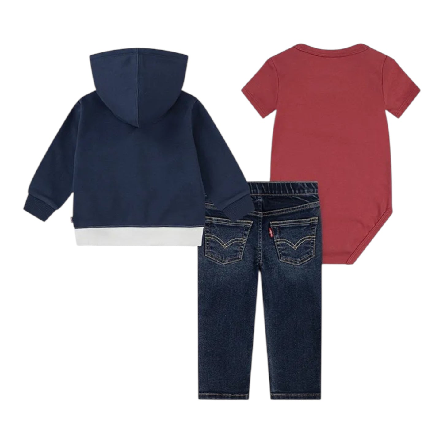 Levi’s - Boys 3 piece outfit, zipper hoodie, jeans and body T-shirt