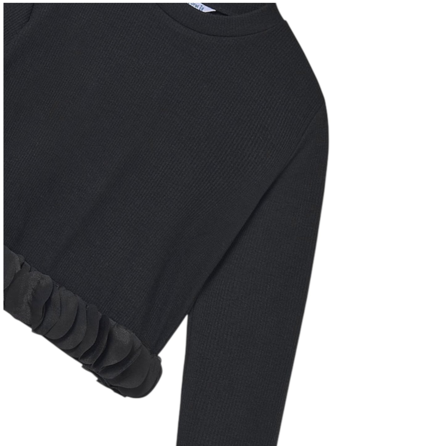 Mayoral - Black knit crop top