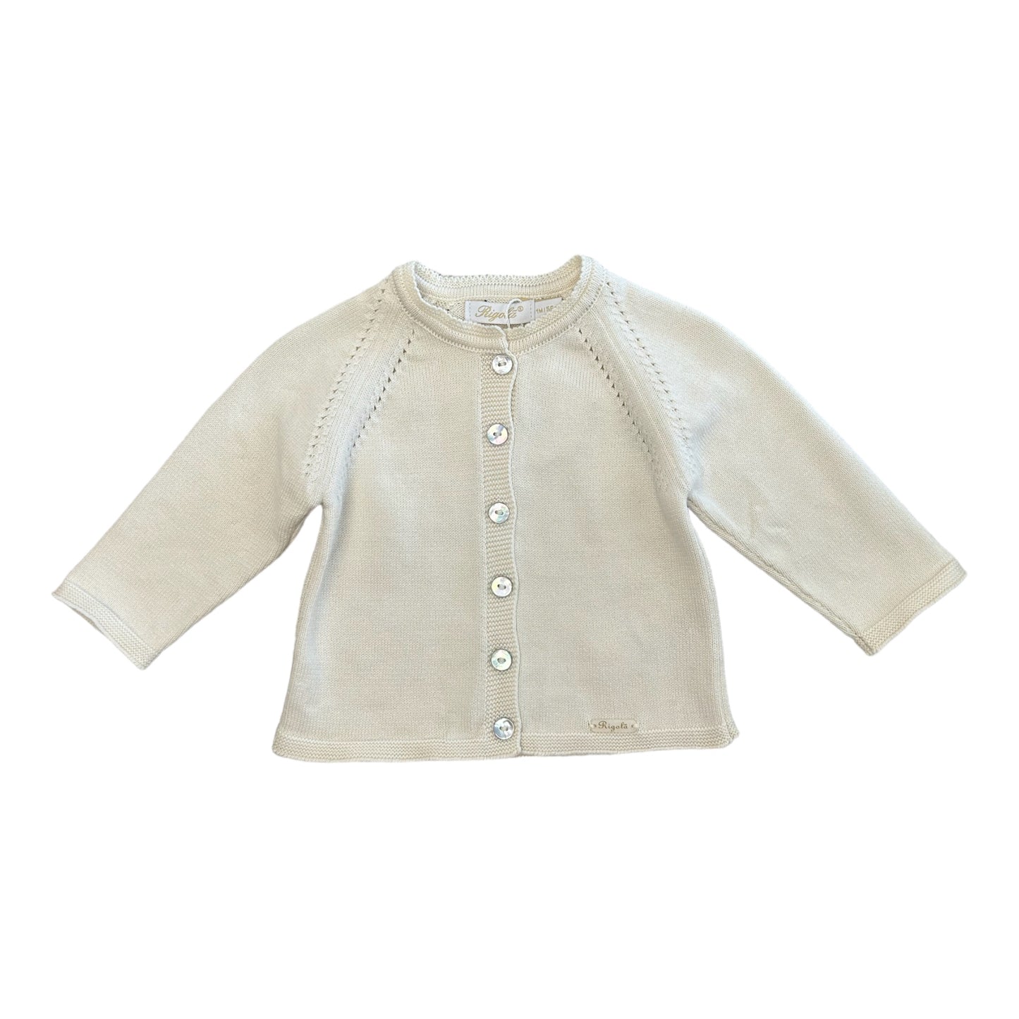 Rigola, cardigans, Rigola - Coconut Bay, Cream knit bolero cardigan