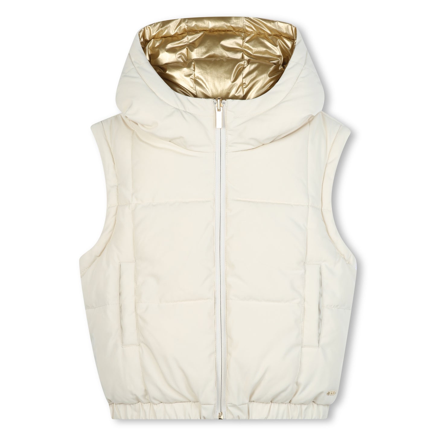 Boss - Gold reversible puffer jacket, 4yrs