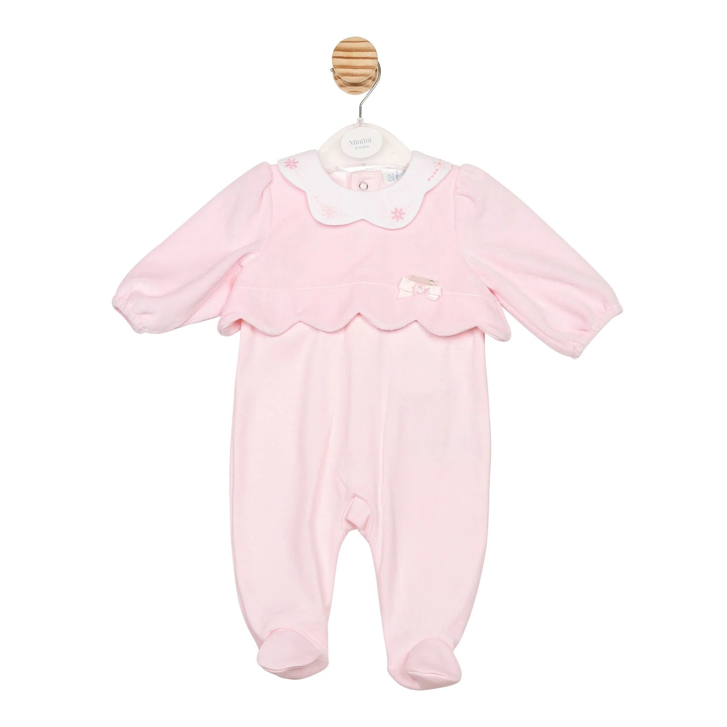 Mintini - Light pink, velour all in one