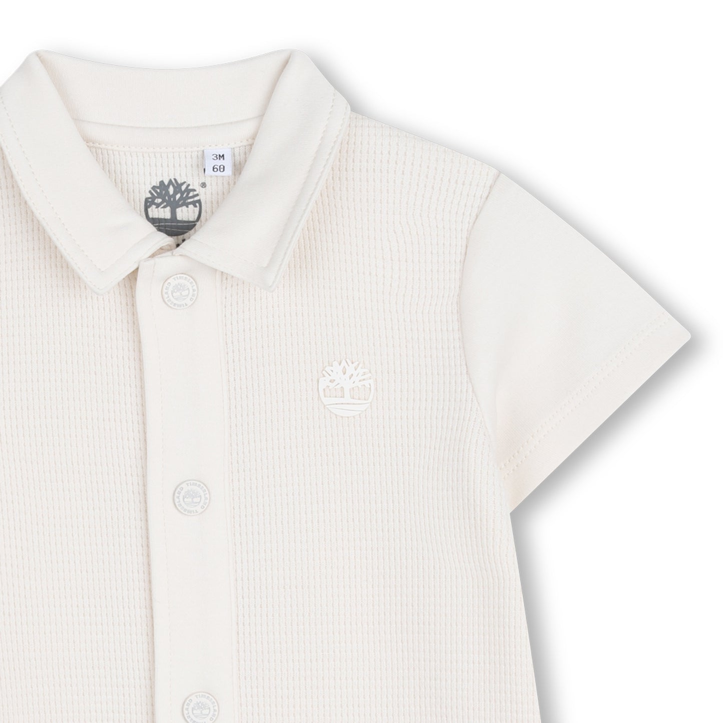 Timberland - Ivory romper and matching hat