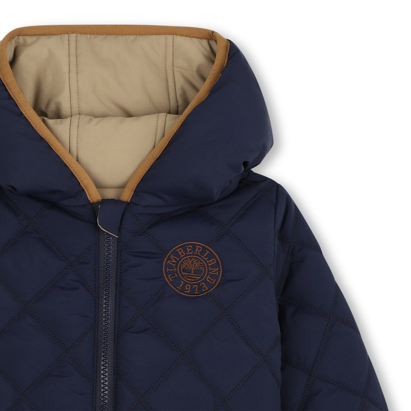 Timberland - Tan and navy jacket