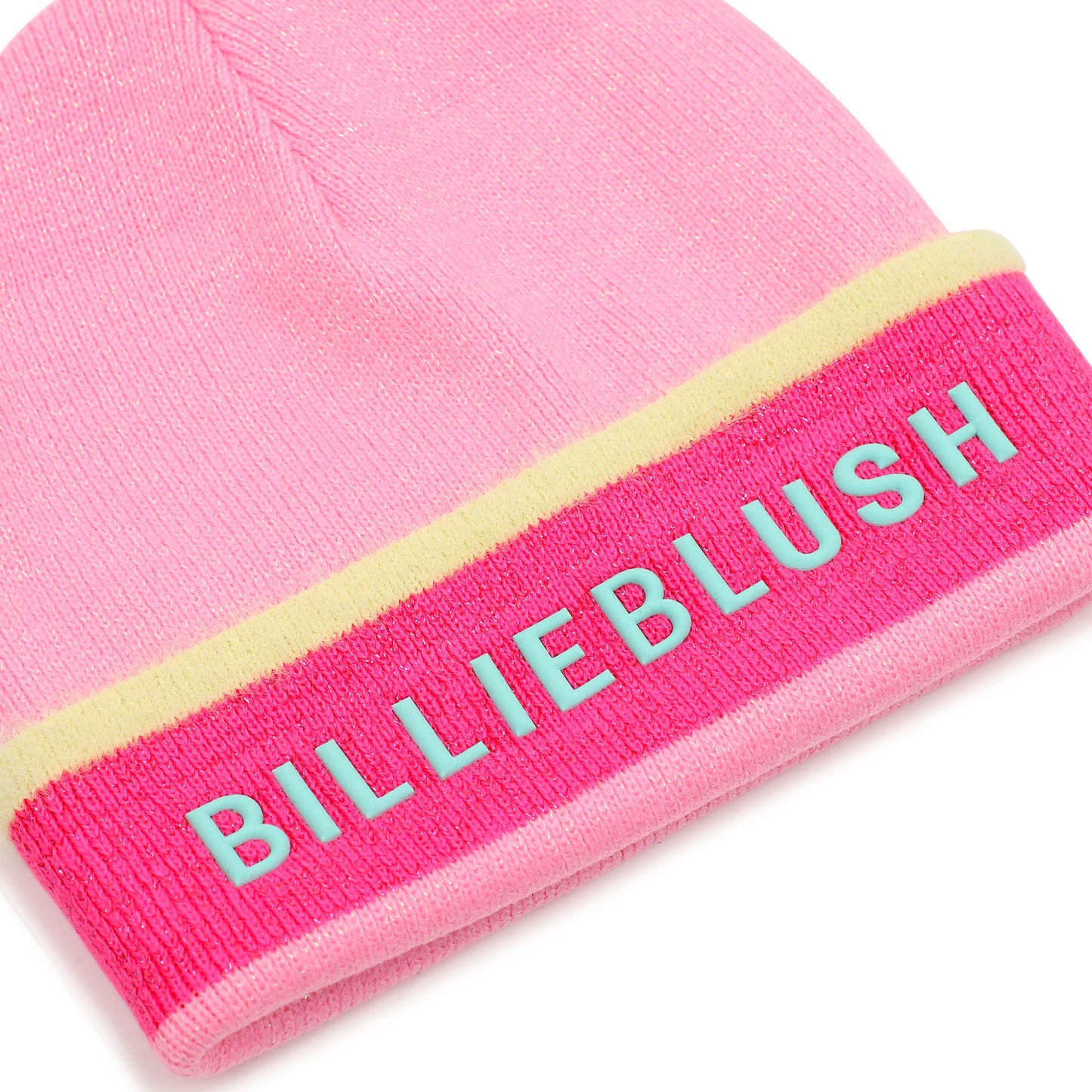 Billieblush - Pink sparkle knit pull on hat