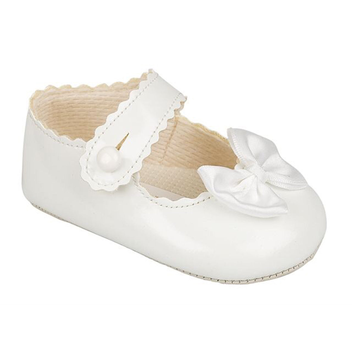 Baypods, footwear, Baypods - white pram shoe, B604