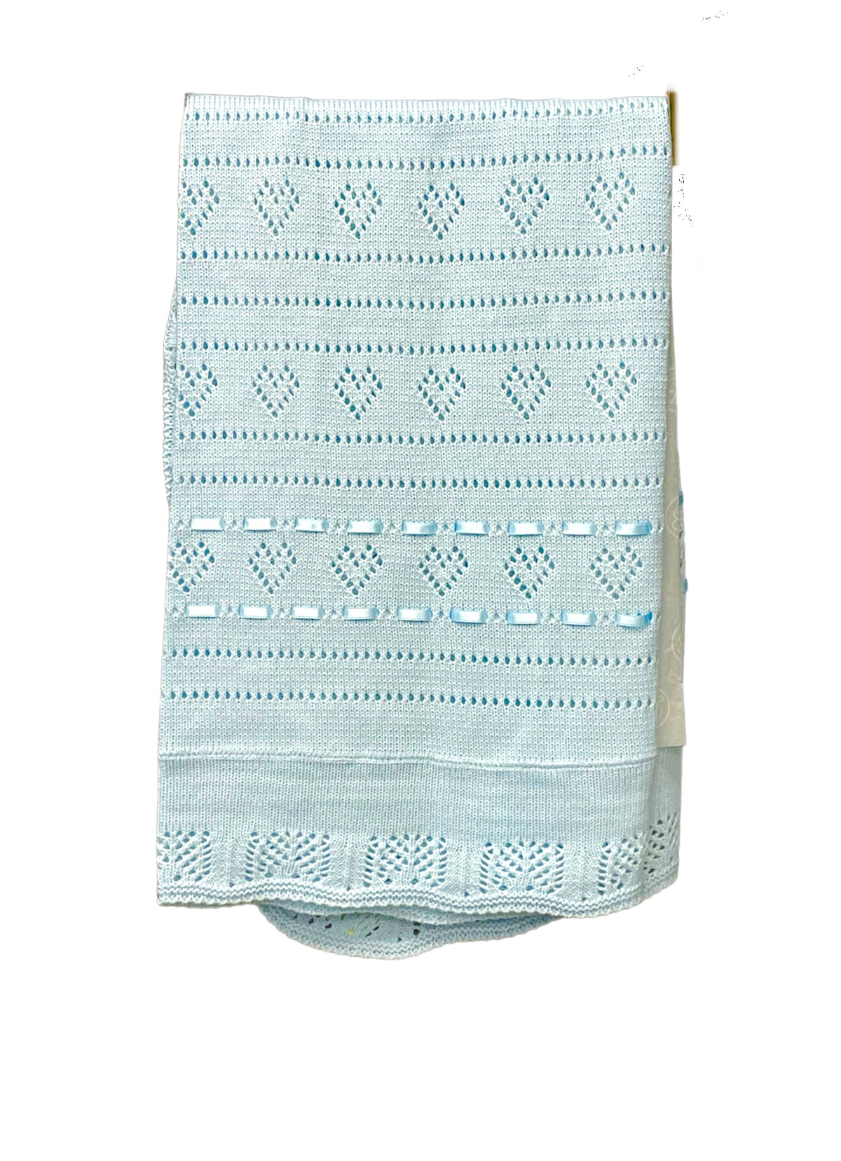 Betty Mckenzie, shawl, BeBo - baby shawl, blue / pink