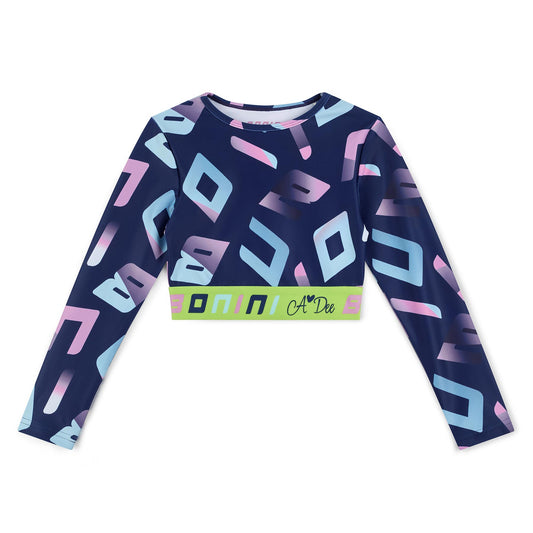 Bonini - Navy long sleeved sports top, Power