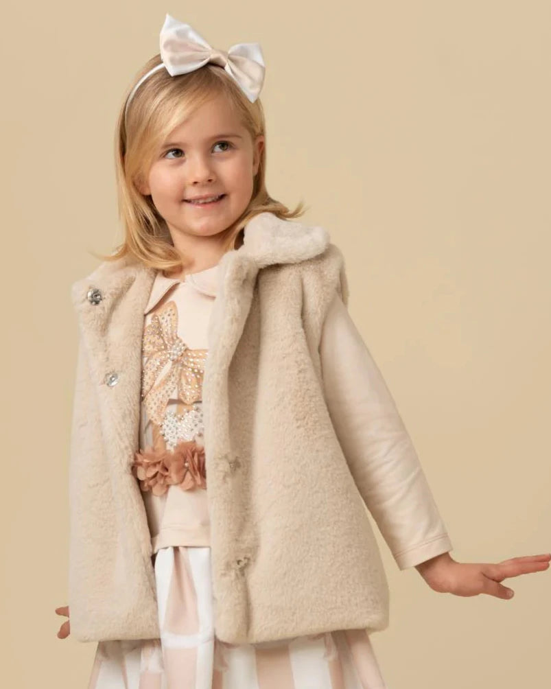 Caramelo Kids, Gilets, Caramelo - Faux fur mink gilet