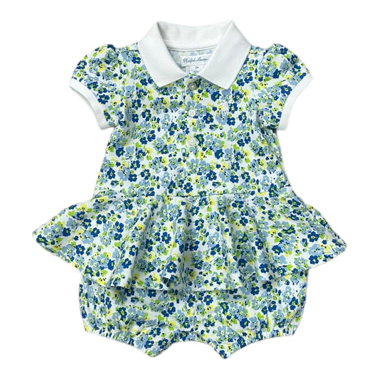 Ralph Lauren, All in ones, Ralph Lauren - Blue floral romper