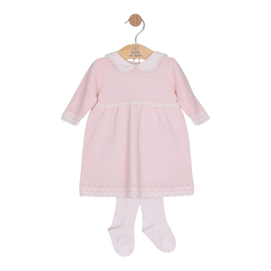 Emile et Rose - Fine knit dress with tights, Millie