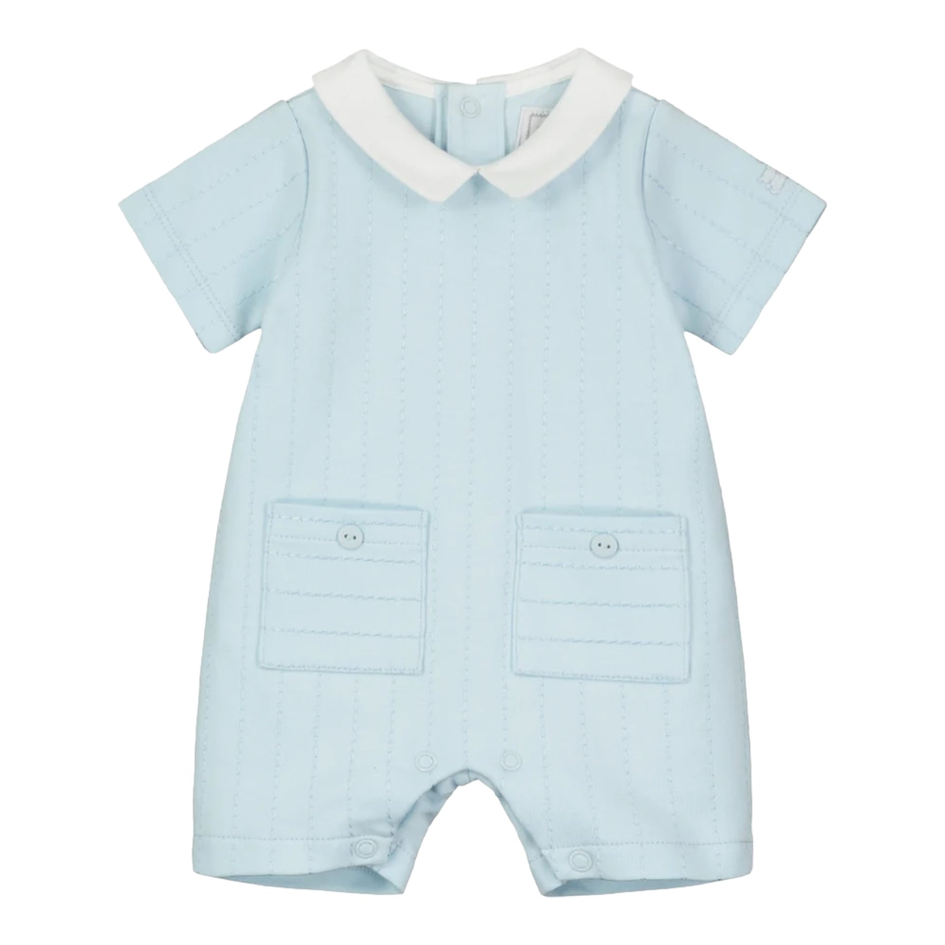 Emile et Rose, Romper, Emile et Rose - Baby boy pale blue romper 7328 Felix