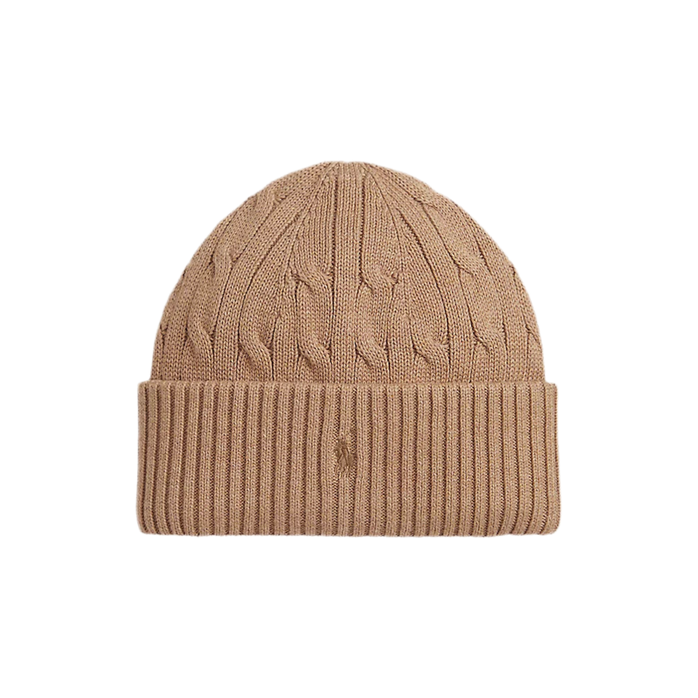 Ralph Lauren - Tan cable knit pull on hat