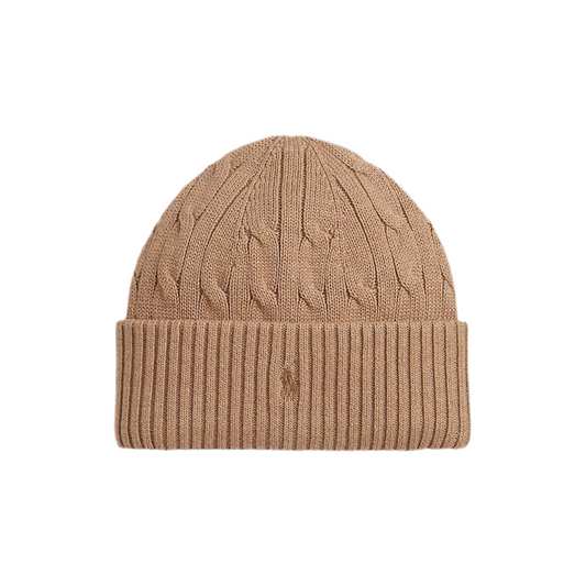 Ralph Lauren - Tan cable knit pull on hat