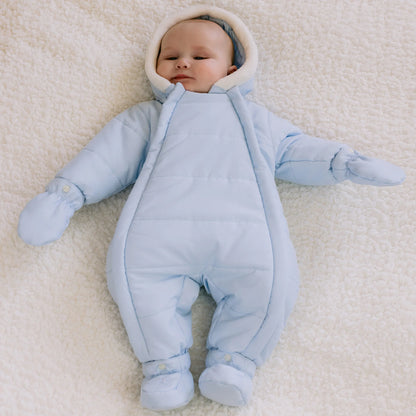 Emile et Rose, Snowsuits, Emile et Rose - Pale Blue snowsuit, Ernie