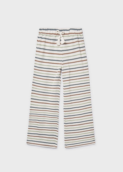 Mayoral - Knit stripe top and trouser set