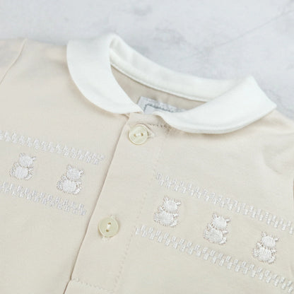 Emile et Rose - Beige all in one with hat, Jesse