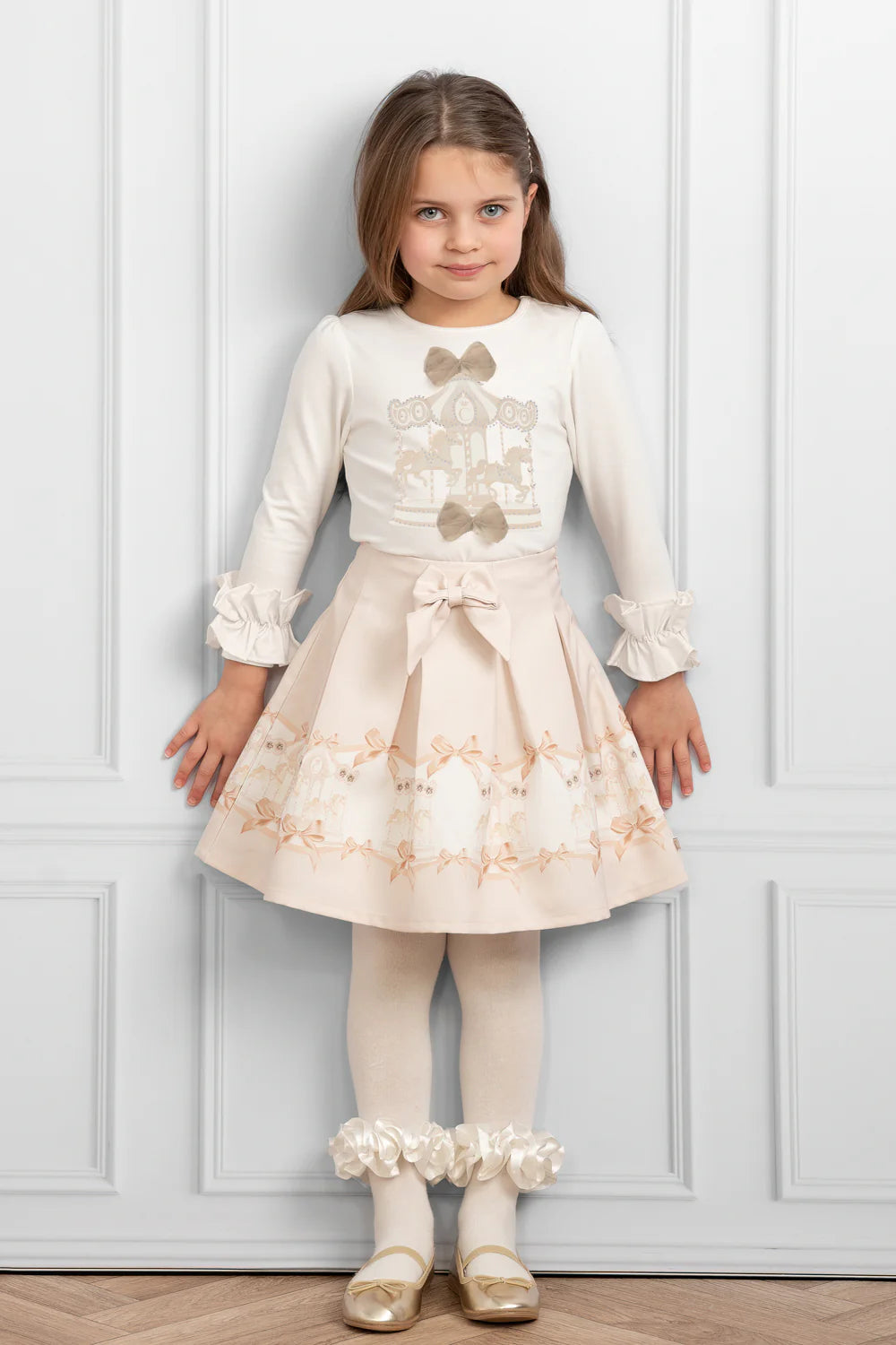 Caramelo Kids, 2 piece skirt outfits, Caramelo Kids - 2 piece carousel skirt and top outfit