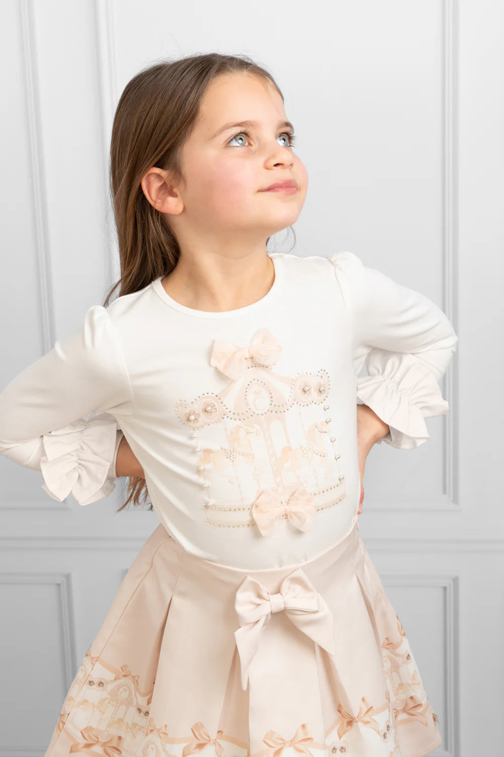 Caramelo Kids, 2 piece skirt outfits, Caramelo Kids - 2 piece carousel skirt and top outfit