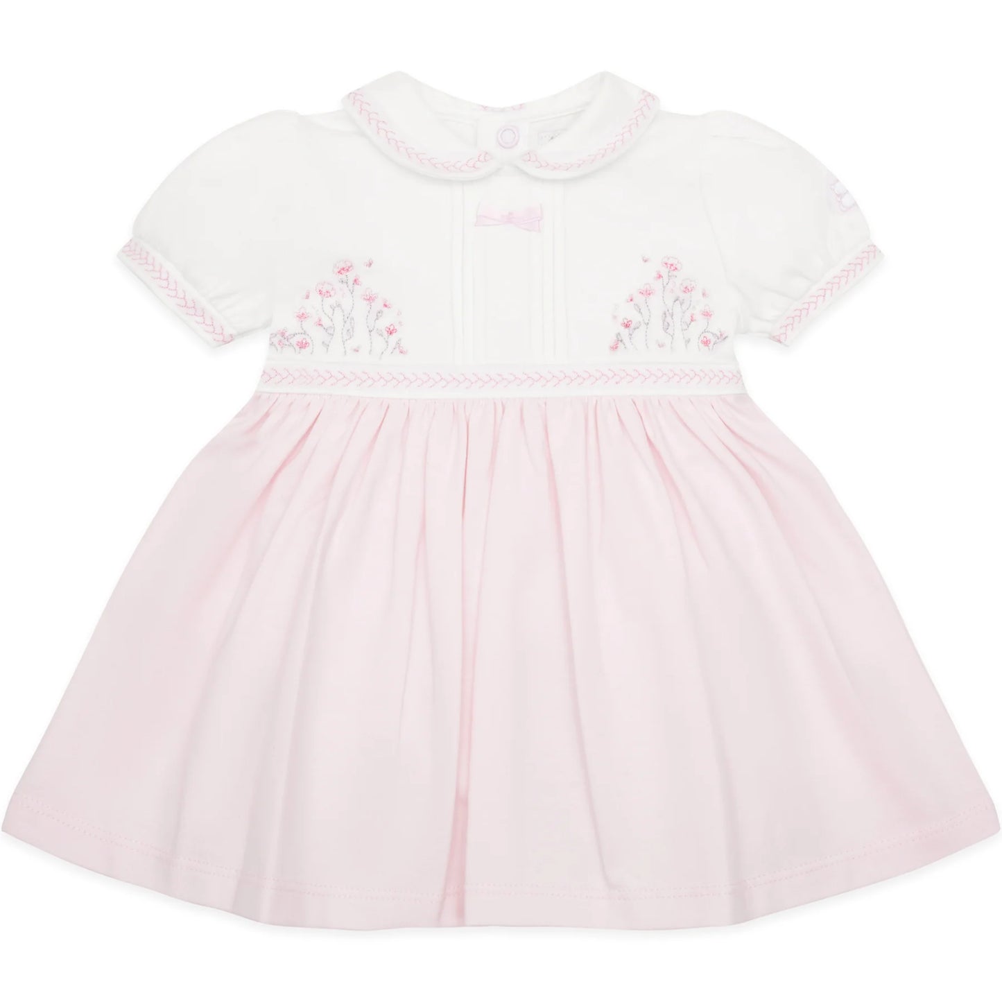 Emile et Rose - Pink and white dress with pants,