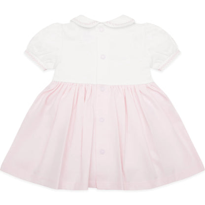 Emile et Rose - Pink and white dress with pants,