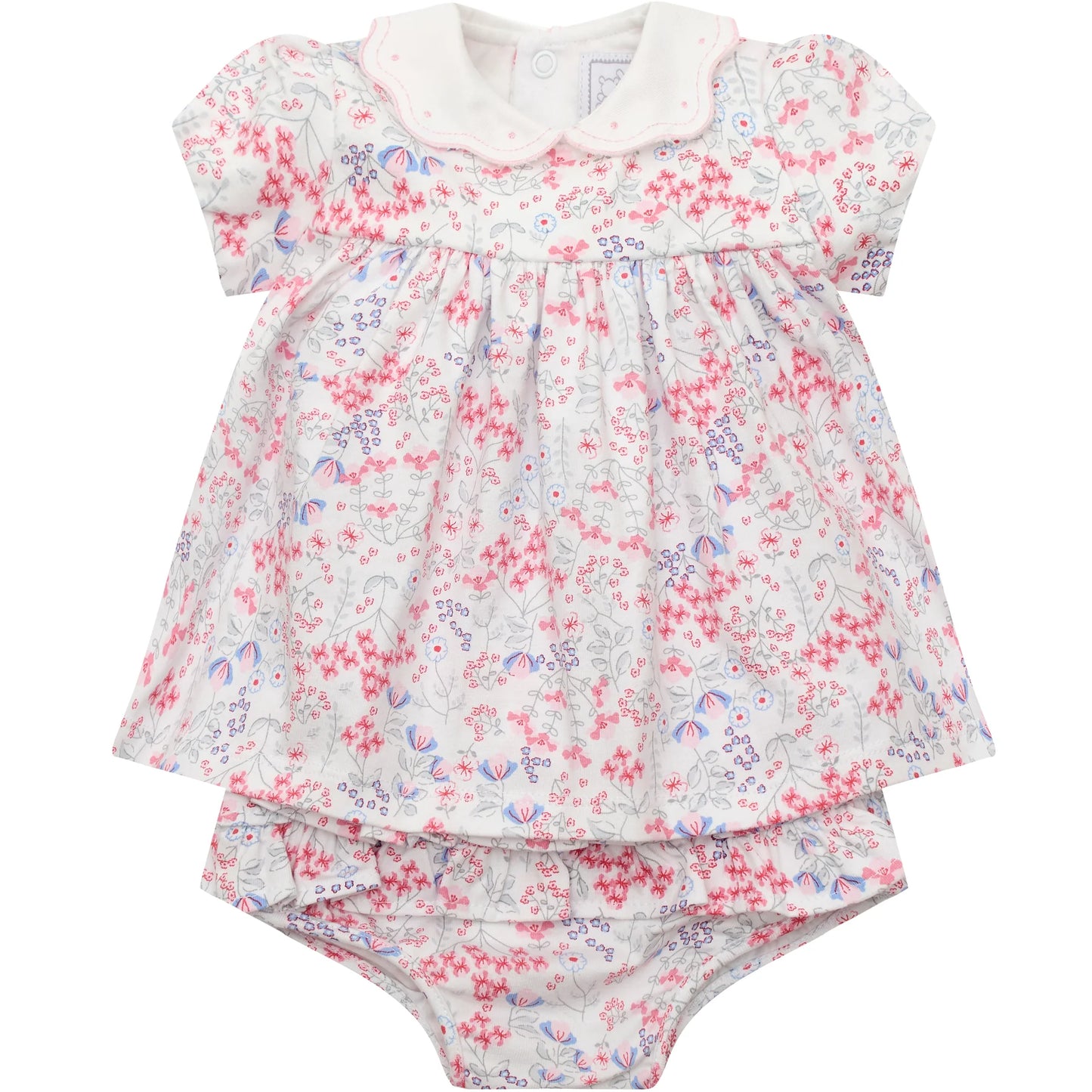 Emile et Rose - Light pink floral dress and pants, Lola