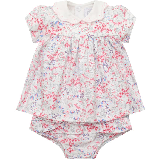 Emile et Rose - Light pink floral dress and pants, Lola
