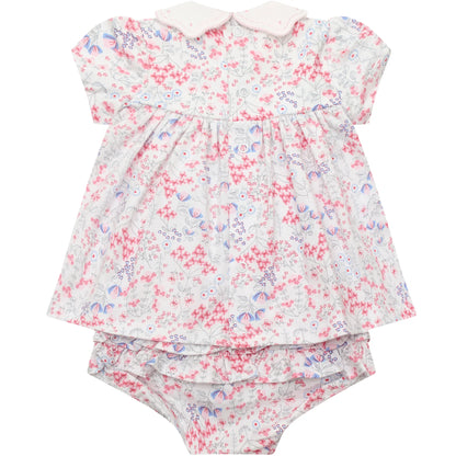 Emile et Rose - Light pink floral dress and pants, Lola