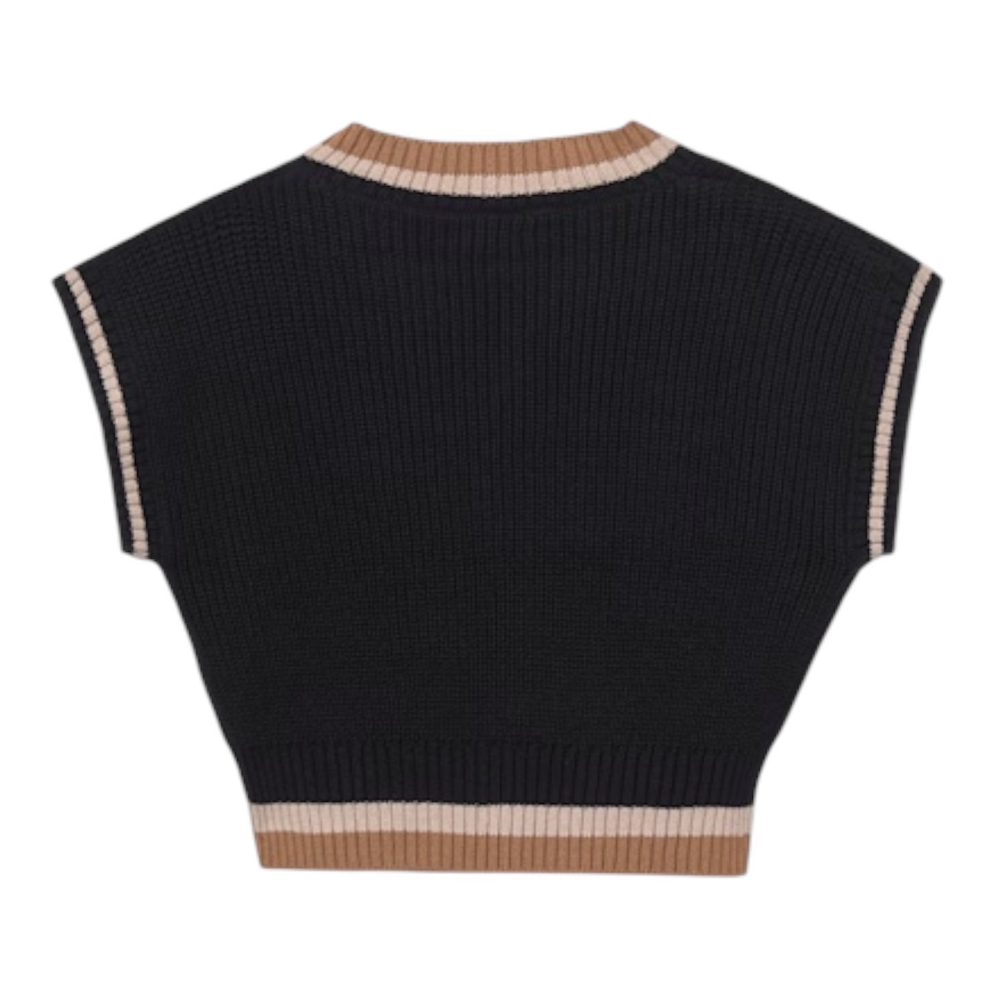 Mayoral - Black knit sleeveless top