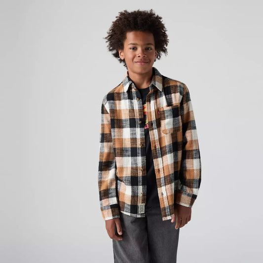 Levi’s - Tan and black shirt