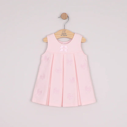Emile et Rose - Pink pinafore dress and white top, Mitzi