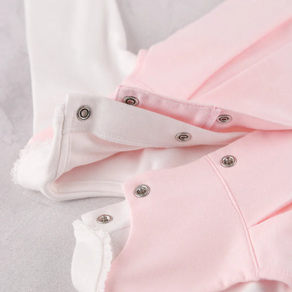 Emile et Rose - Pink pinafore dress and white top, Mitzi