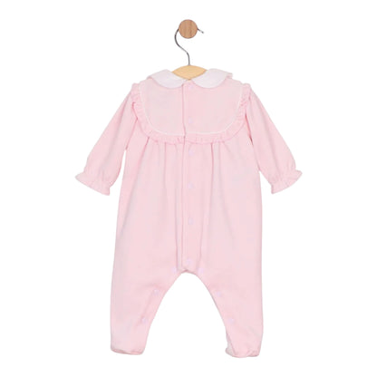 Emile et Rose - Pink velour Romper, Maddy
