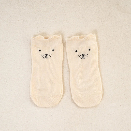 Fable & Bear - Cream Polar Bear socks