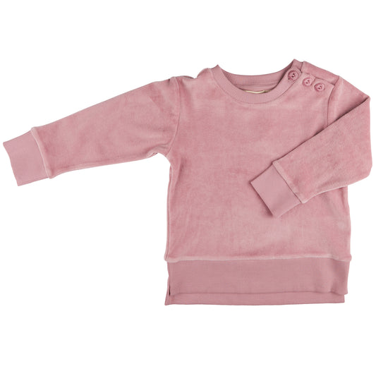 Pigeon Organics, sweatshirts, Pigeon Organics - Velour sweatshirt, pink