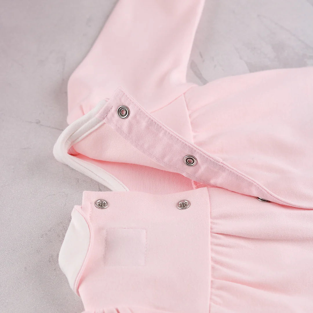 Emile et Rose - Light pink romper with matching hat