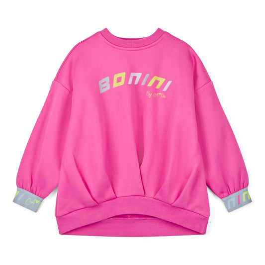 Bonini - Hot Pink tape sweatshirt