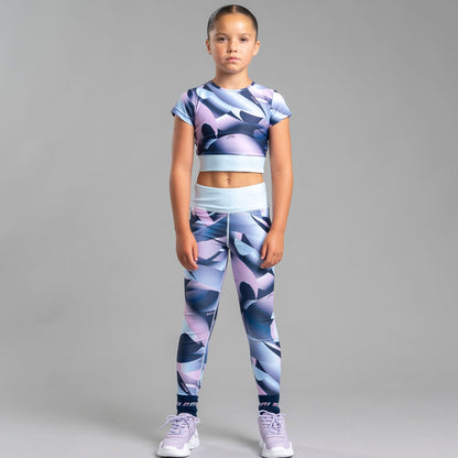 Bonini - Sky Blue, printed leggings, Sprint