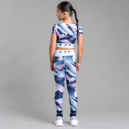Bonini - Sky Blue, printed leggings, Sprint