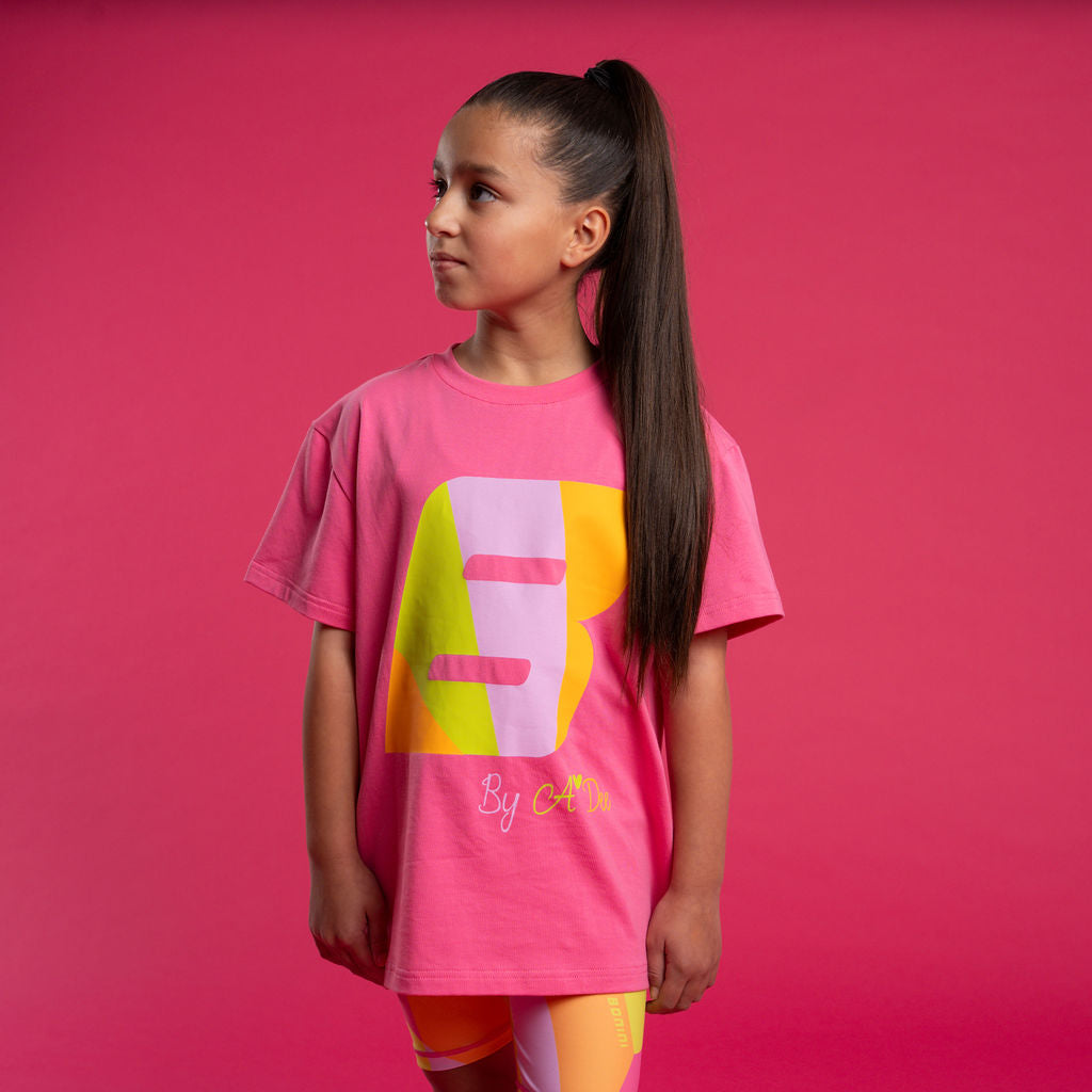 Bonini - Oversized logo t-shirt, Hot Pink