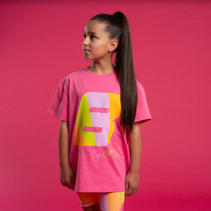 Bonini - Oversized logo t-shirt, Hot Pink
