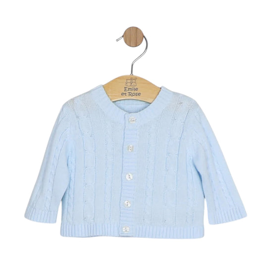 Emile et Rose - Cable knit cardigan, Blue