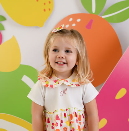 Little A - Fruit dress with matching pants