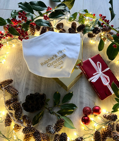 Betty Mckenzie - Personalised / Baby's first Christmas bib