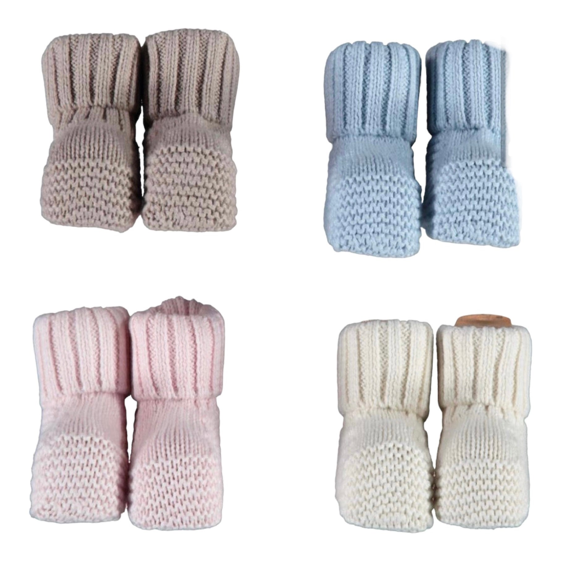 biorganic, Booties, biorganic - cotton booties